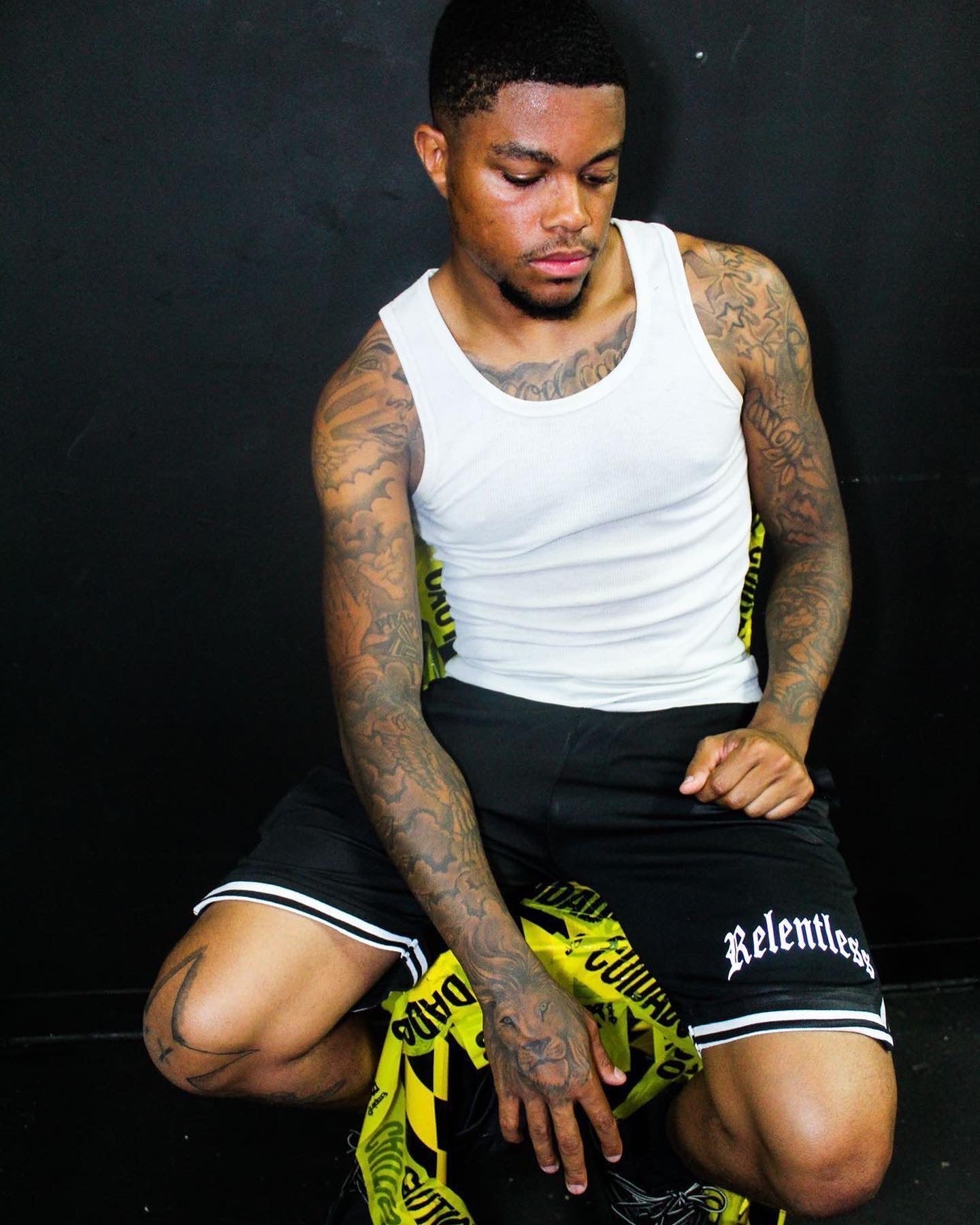 Relentless Black and White Reflective Basketball Shorts
