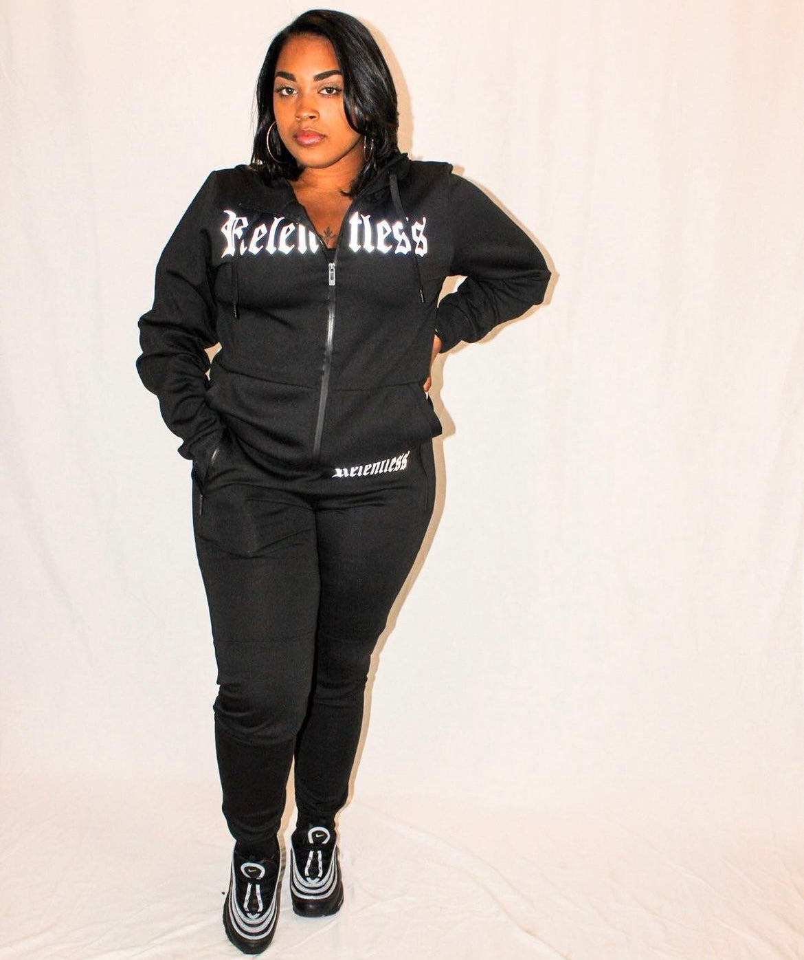 Relentless Black and Grey Reflective Tracksuit – Relentless Clothing