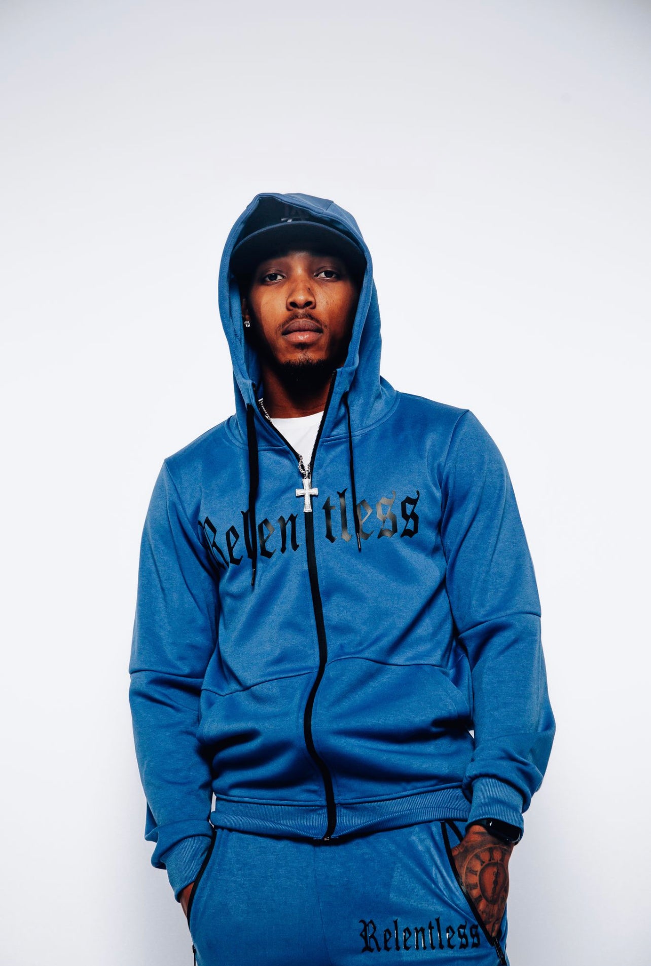 Relentless Blue and Black Tracksuit