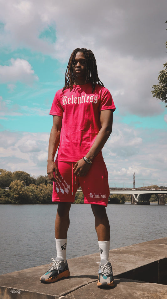 Relentless Two-Tone [ Hot pink and White ]