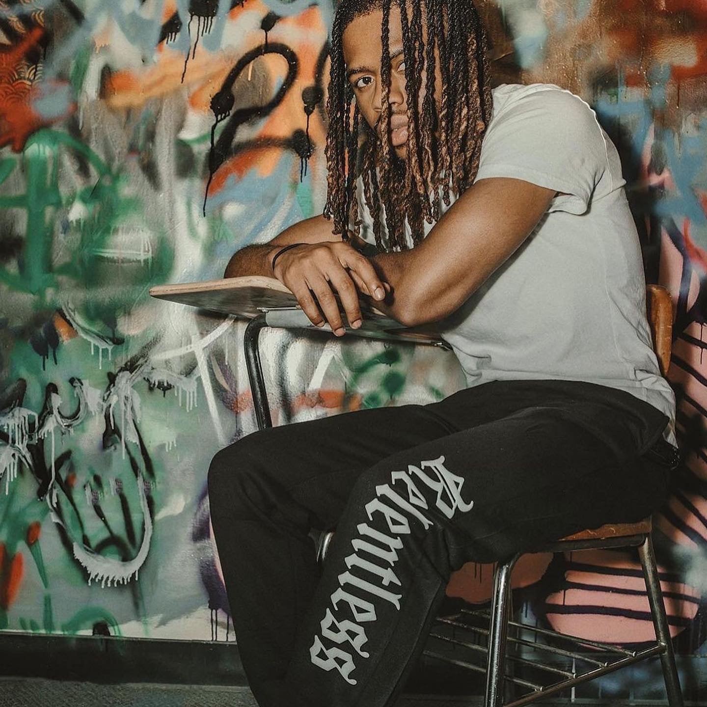 Relentless White 3-D Puff Sweatpants